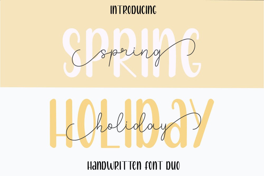 Spring Holiday Font