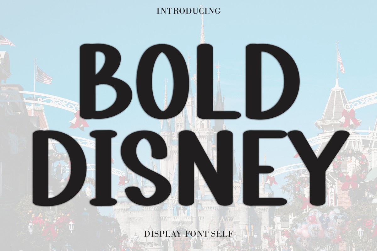 Bold Disney Font