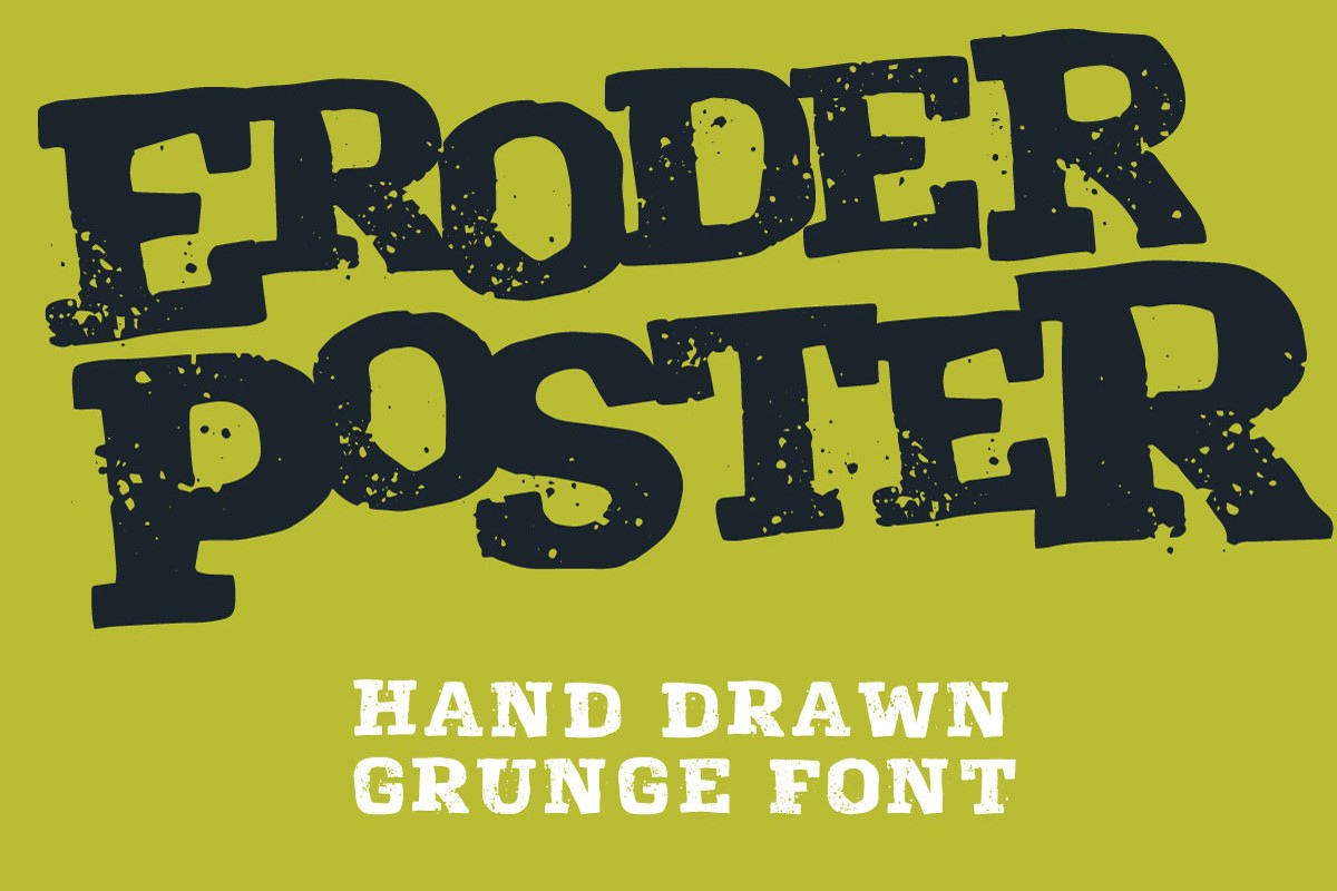 Eroder Poster Font