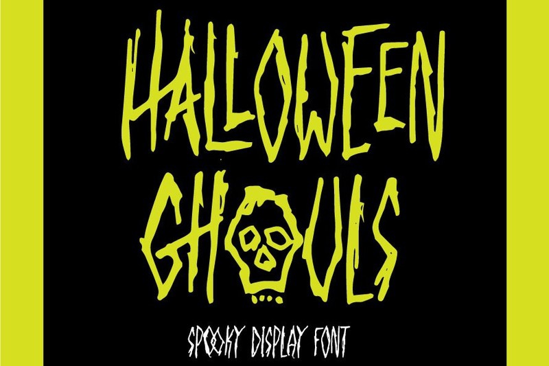 Example font Halloween Ghouls #1