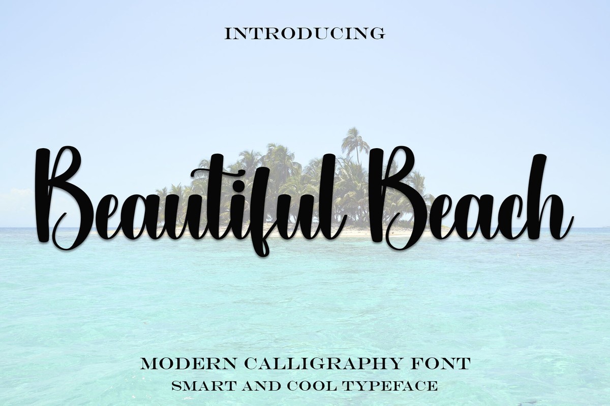 Beautiful Beach Font