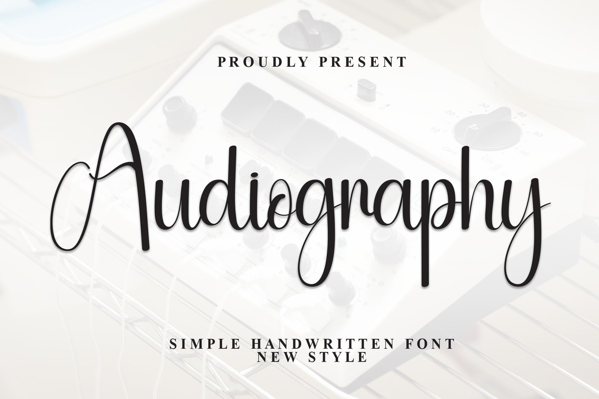 Example font Audiography #1