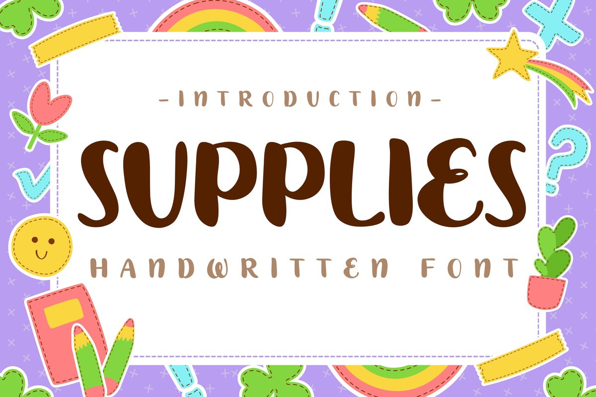 Supplies Font