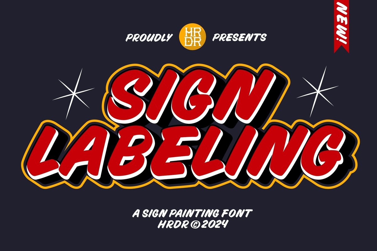 Sign Labeling Font