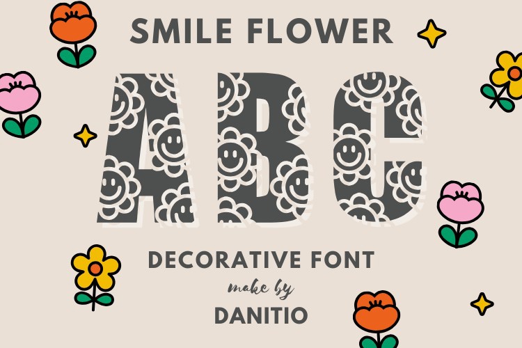 Smile Flower Font