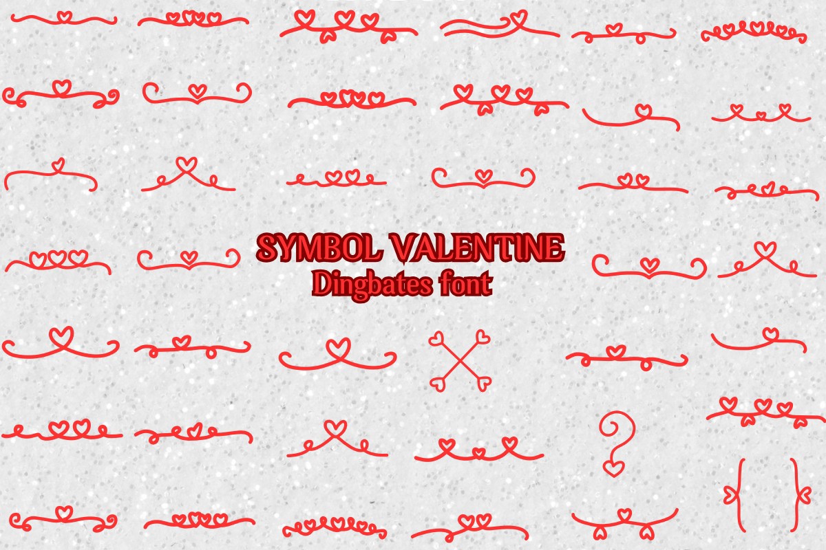 Symbol Valentine Font