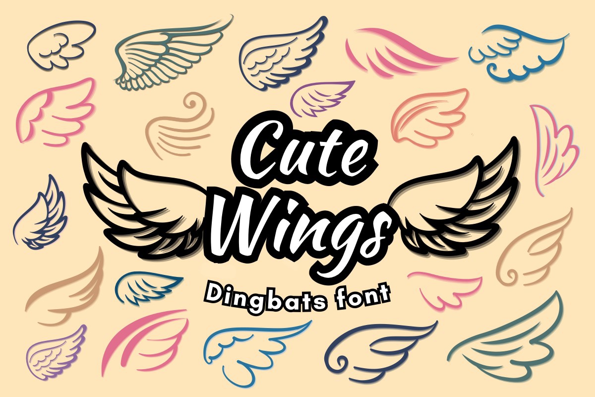 Cute Wings Font