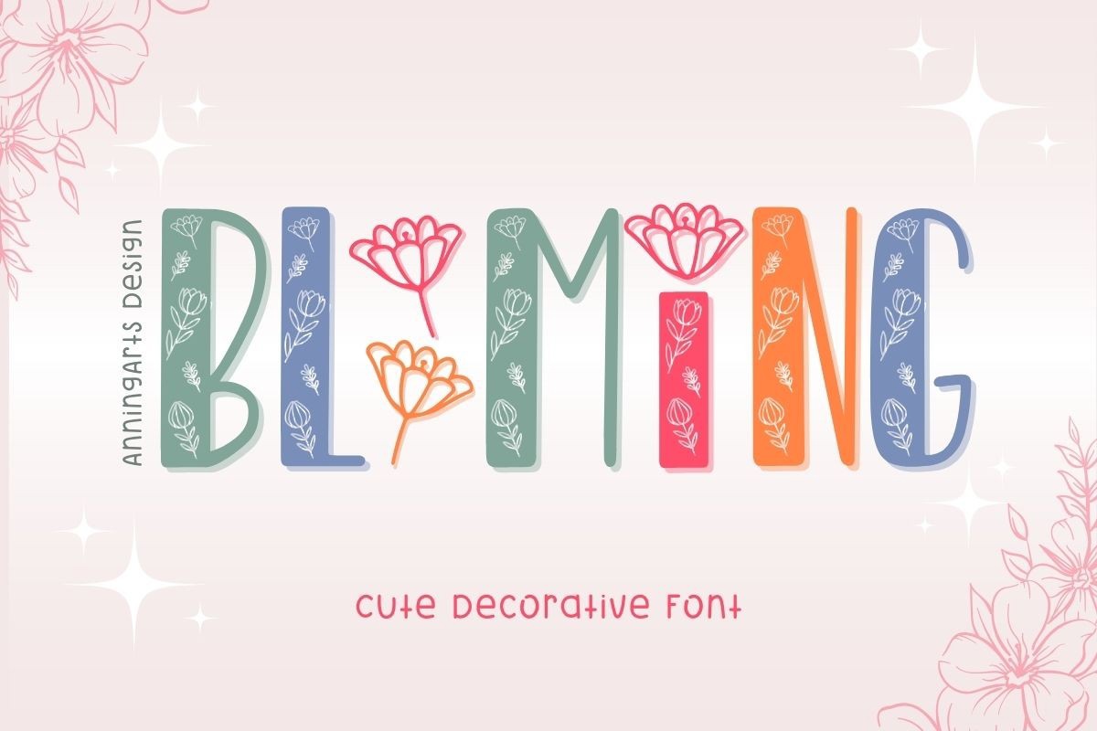 Blooming Font