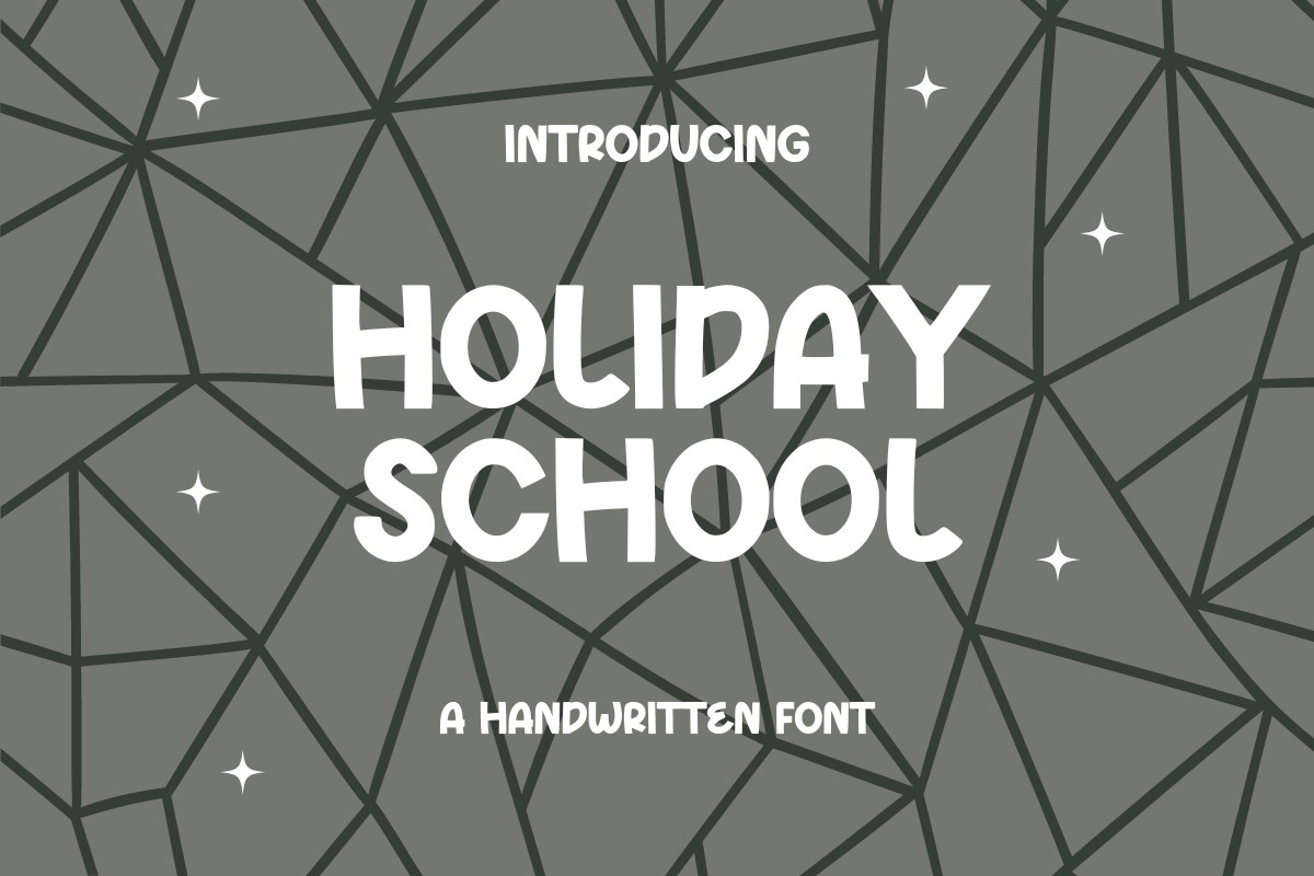 Holiday School Font