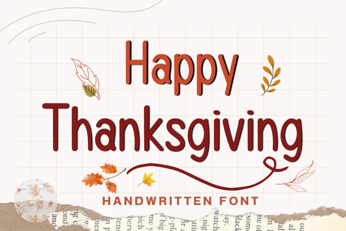 Happy Thanksgiving Font