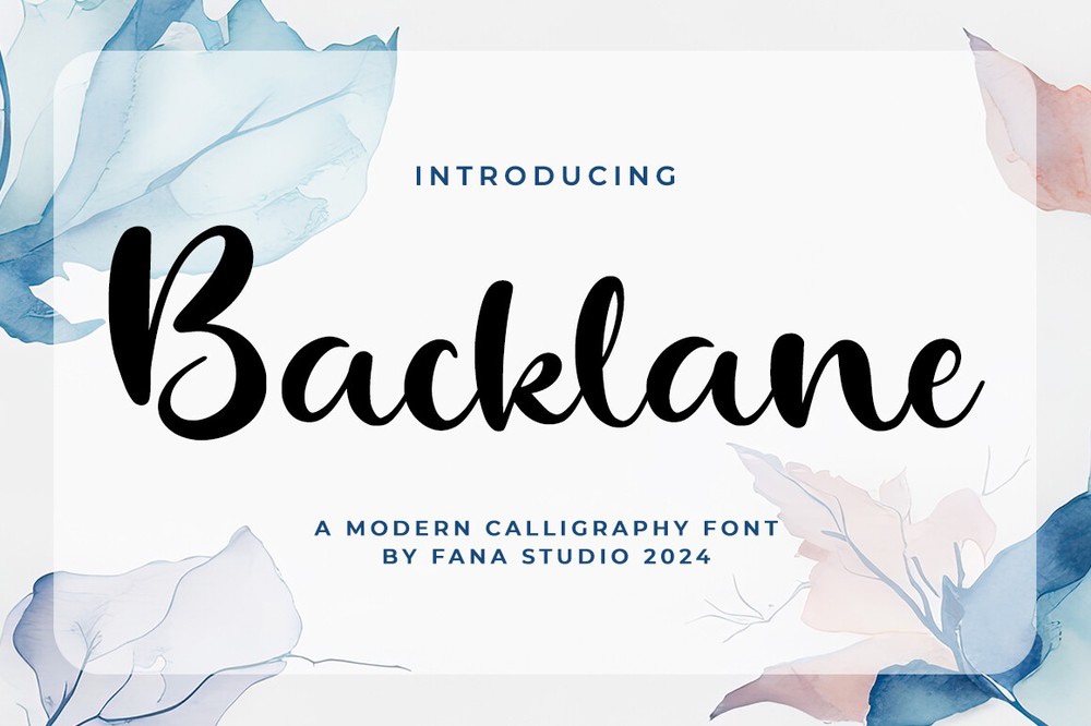 Backlane Font