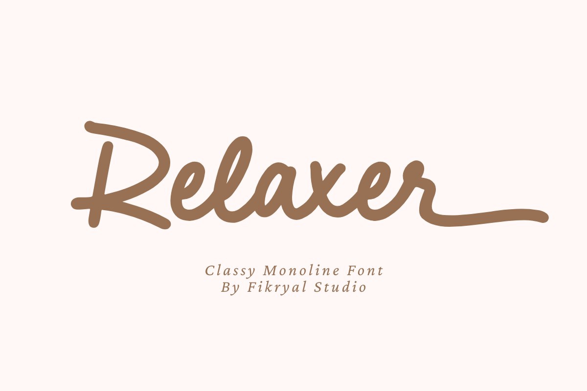 Example font Relaxer #1