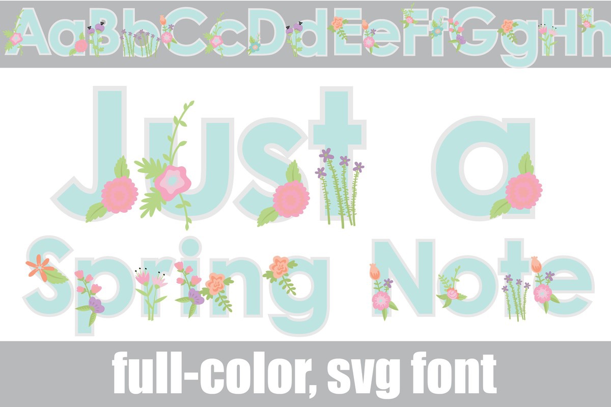 Just a Spring Note CF Font