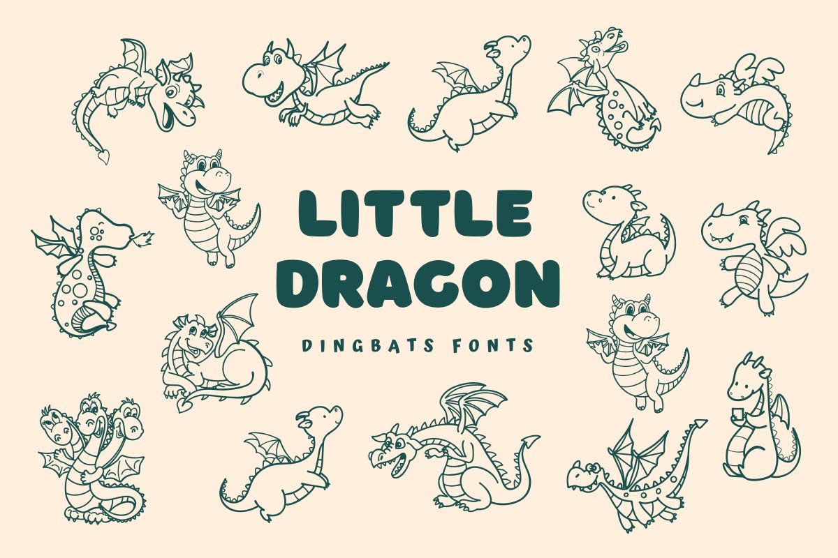 Example font Little Dragon #1