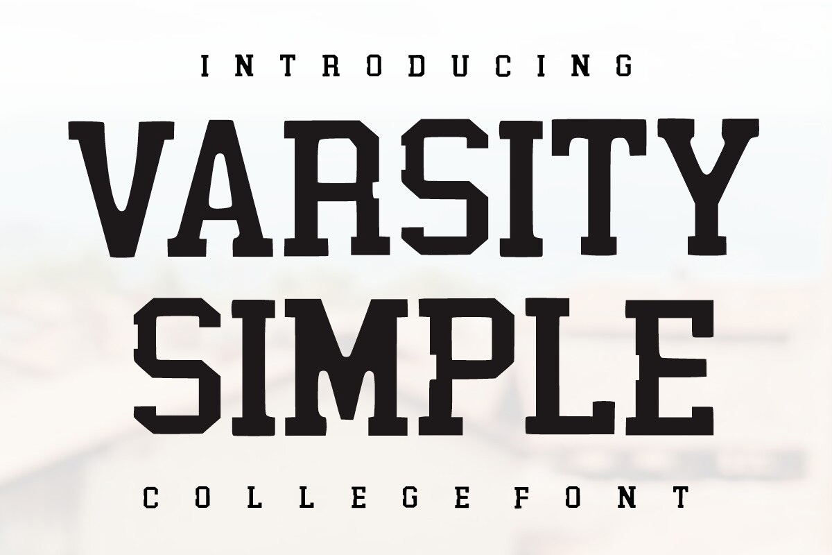 Varsity Simple Font