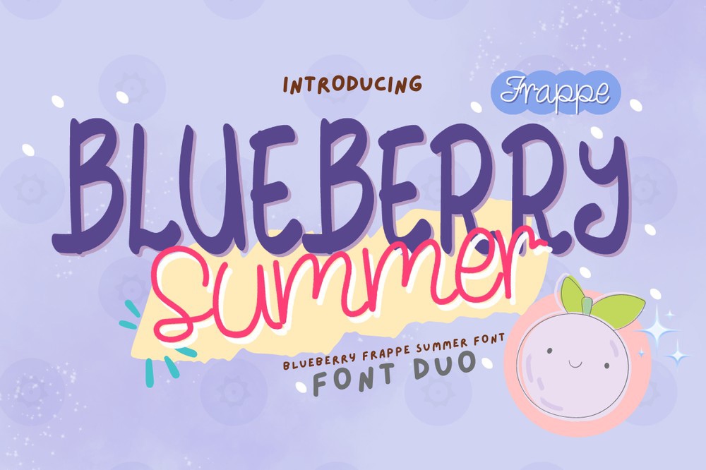 Blueberry Frappe Summe Font