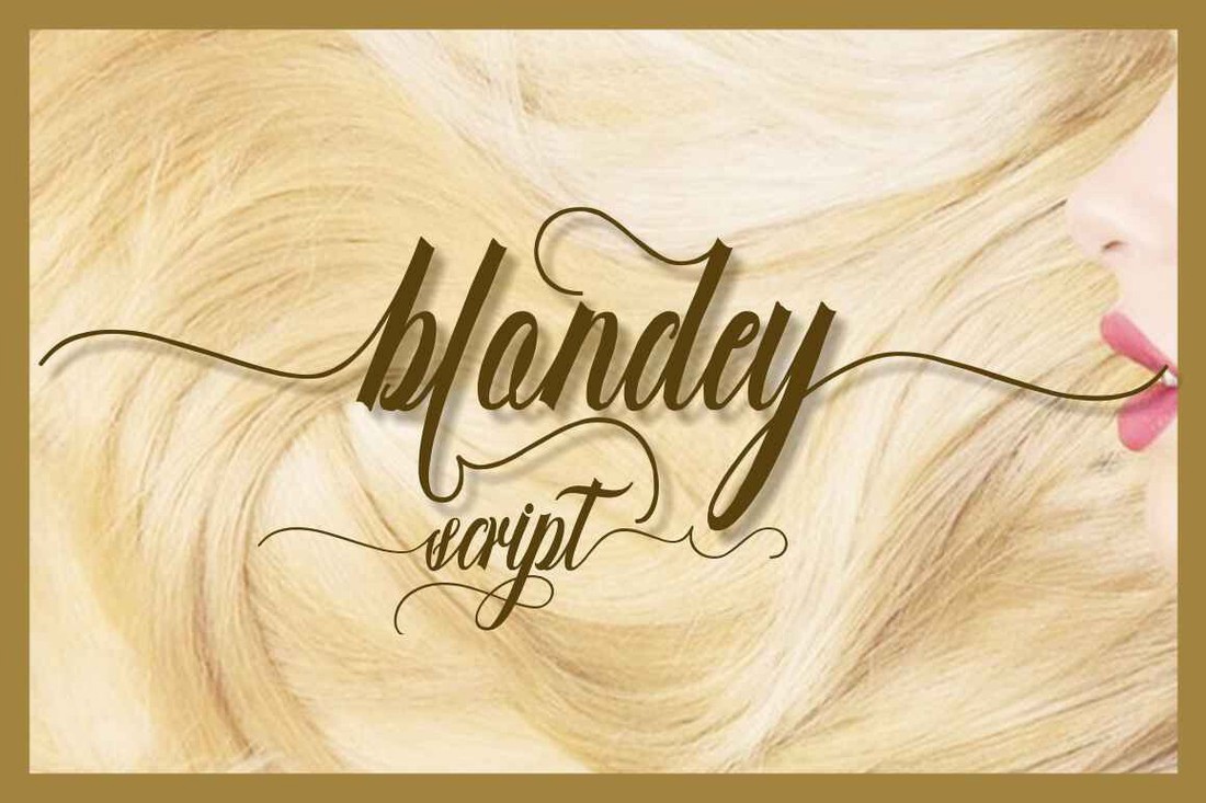 Blondey Script Font