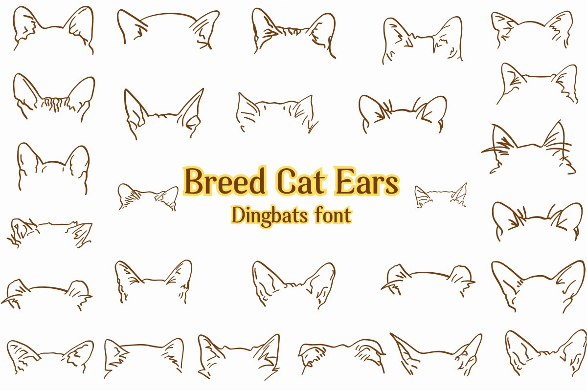 Breed Cat Ears Font