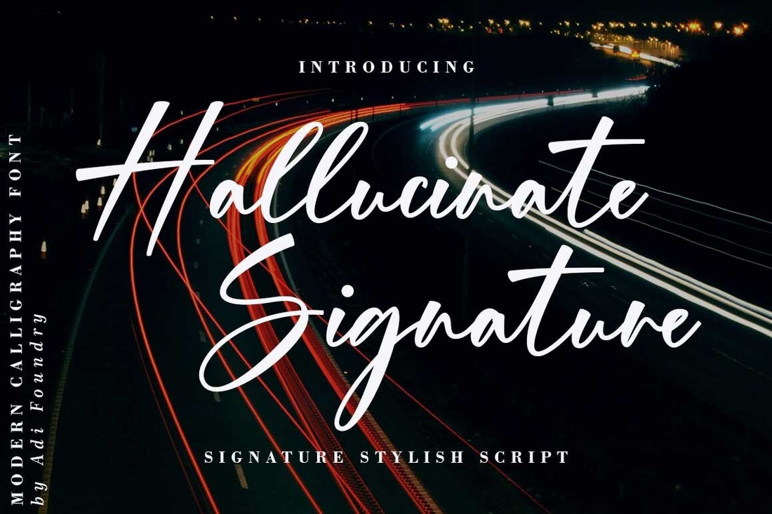 Hallucinate Signature Font