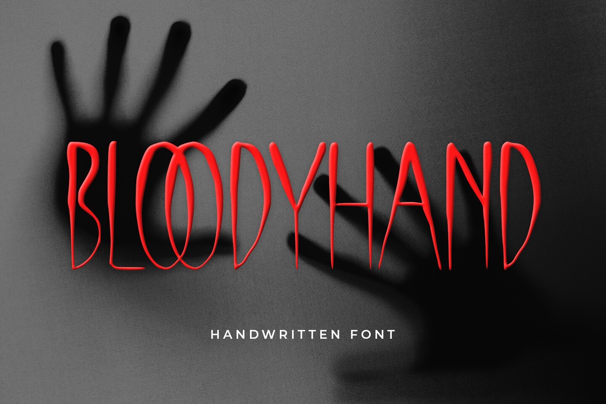 Bloody Hand Font