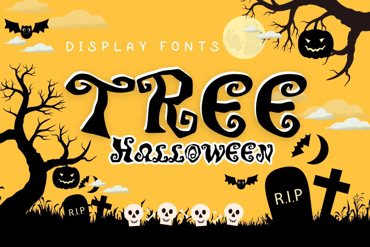 Tree Halloween Font