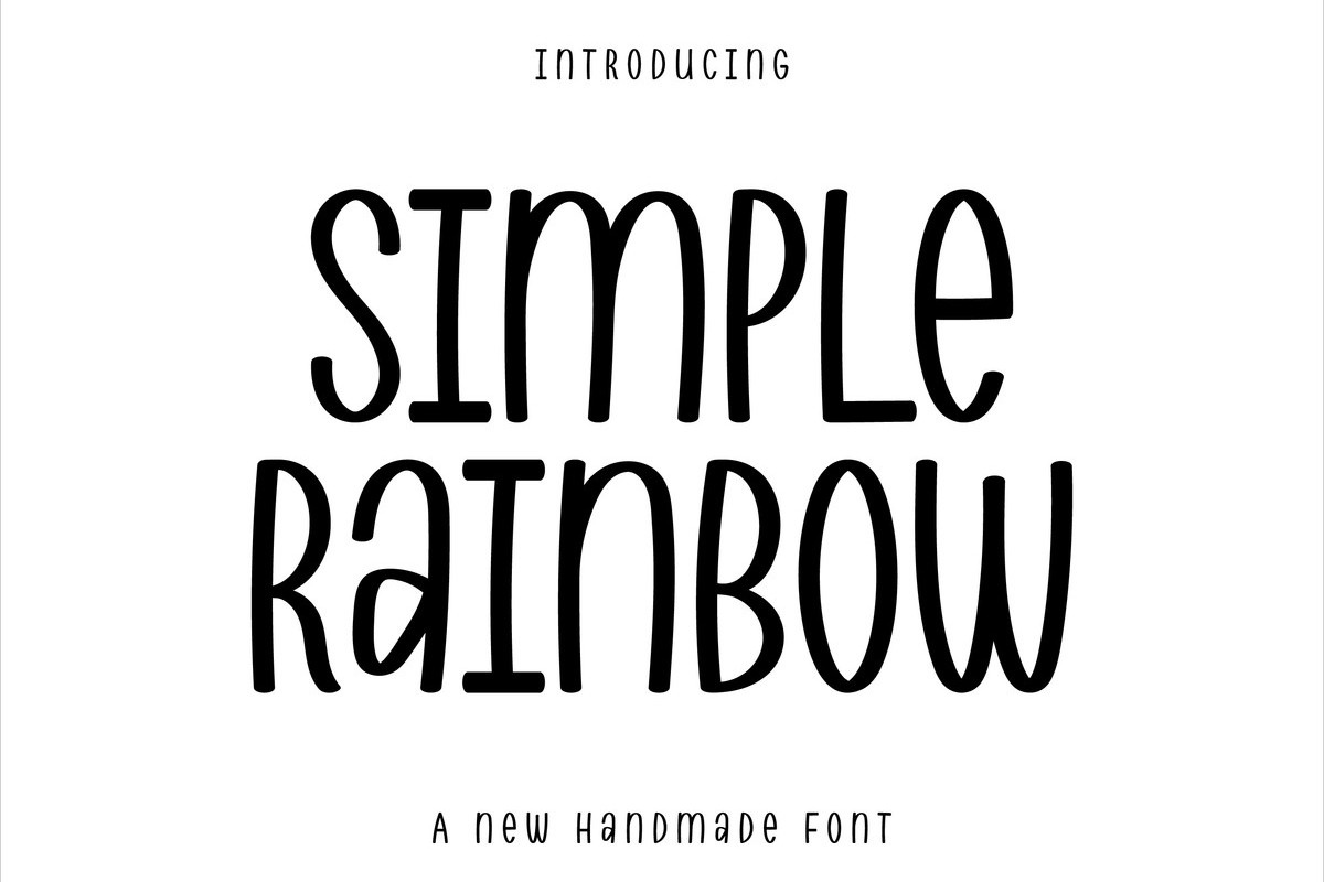 Simple Rainbow Font