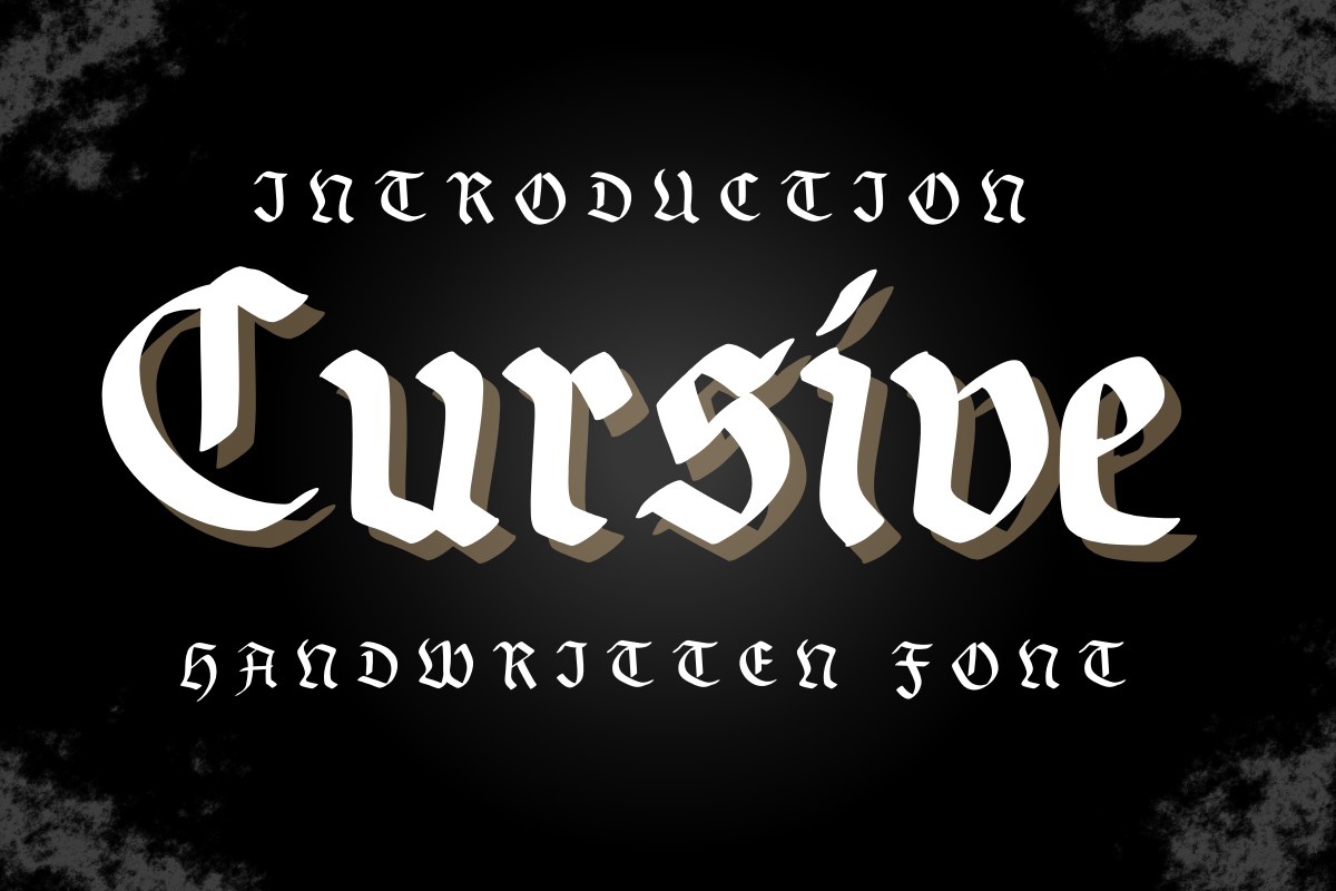 Cursive Font