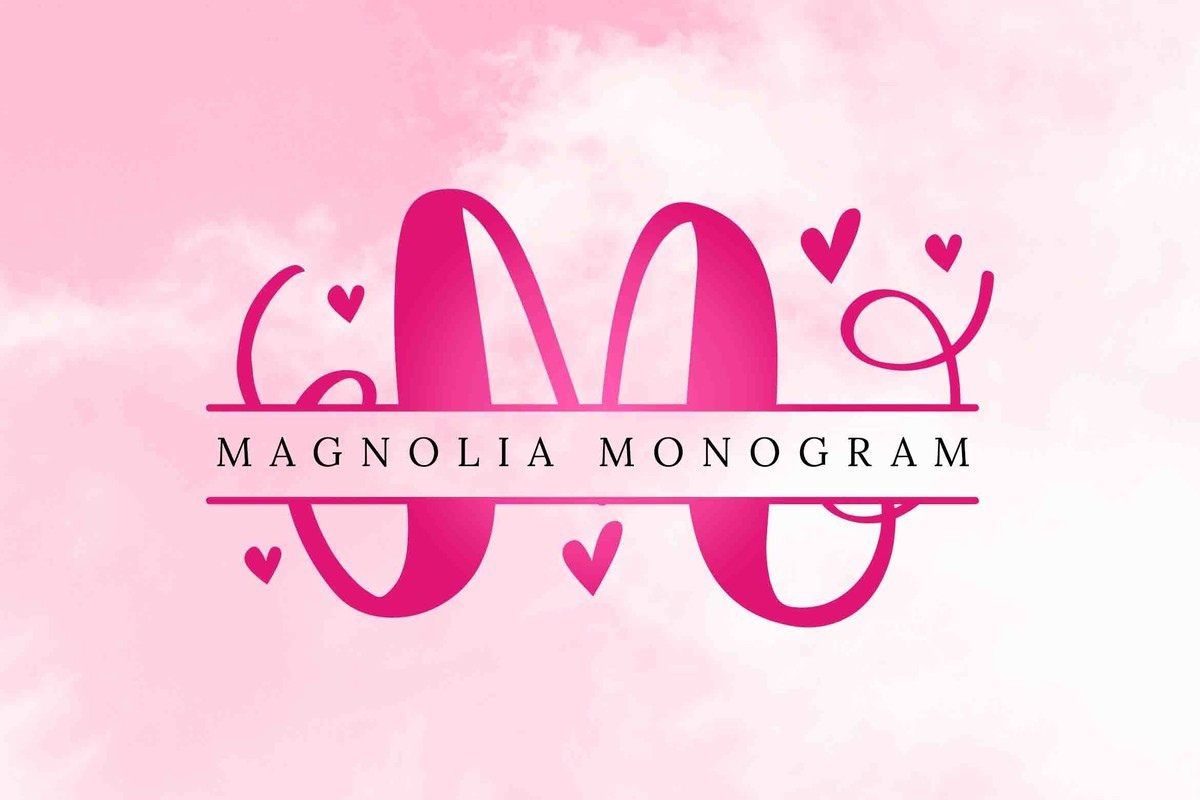 Magnolia Monogram Font
