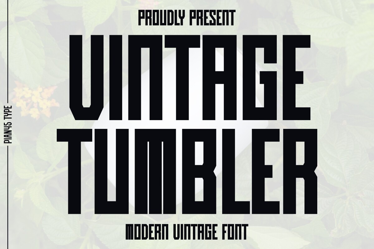 Vintage Tumbler Font