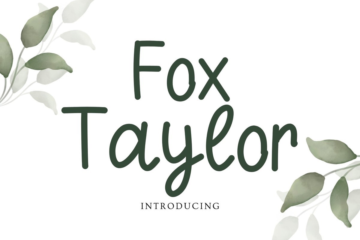 Fox Taylor Font
