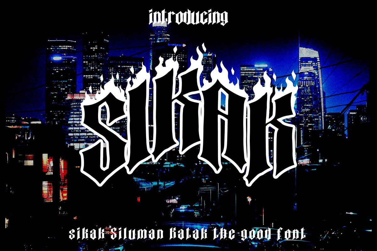 Sikak Siluman Katak Font