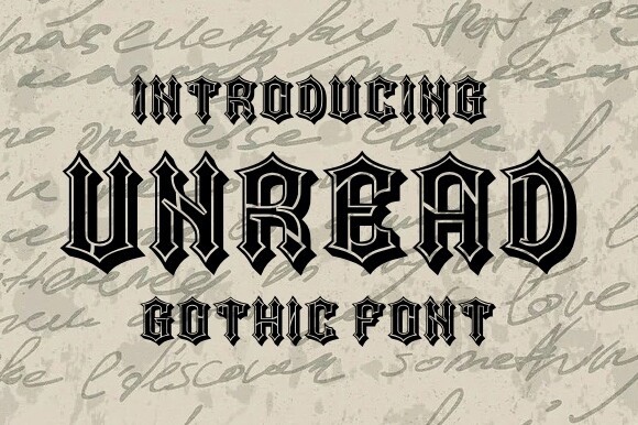 Unread Font