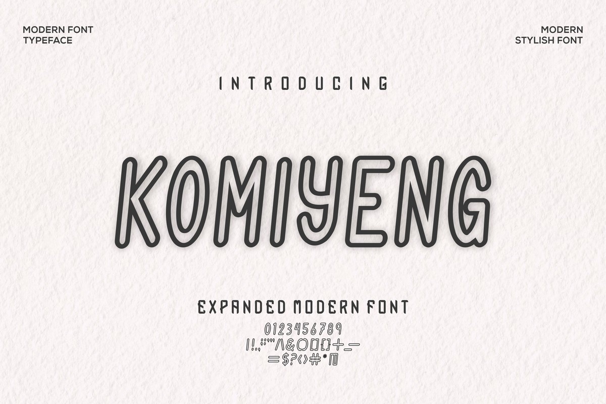 Komiyeng Font