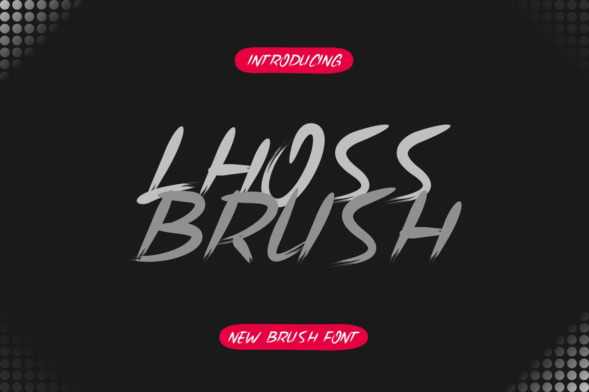 Lhoss Brush Font