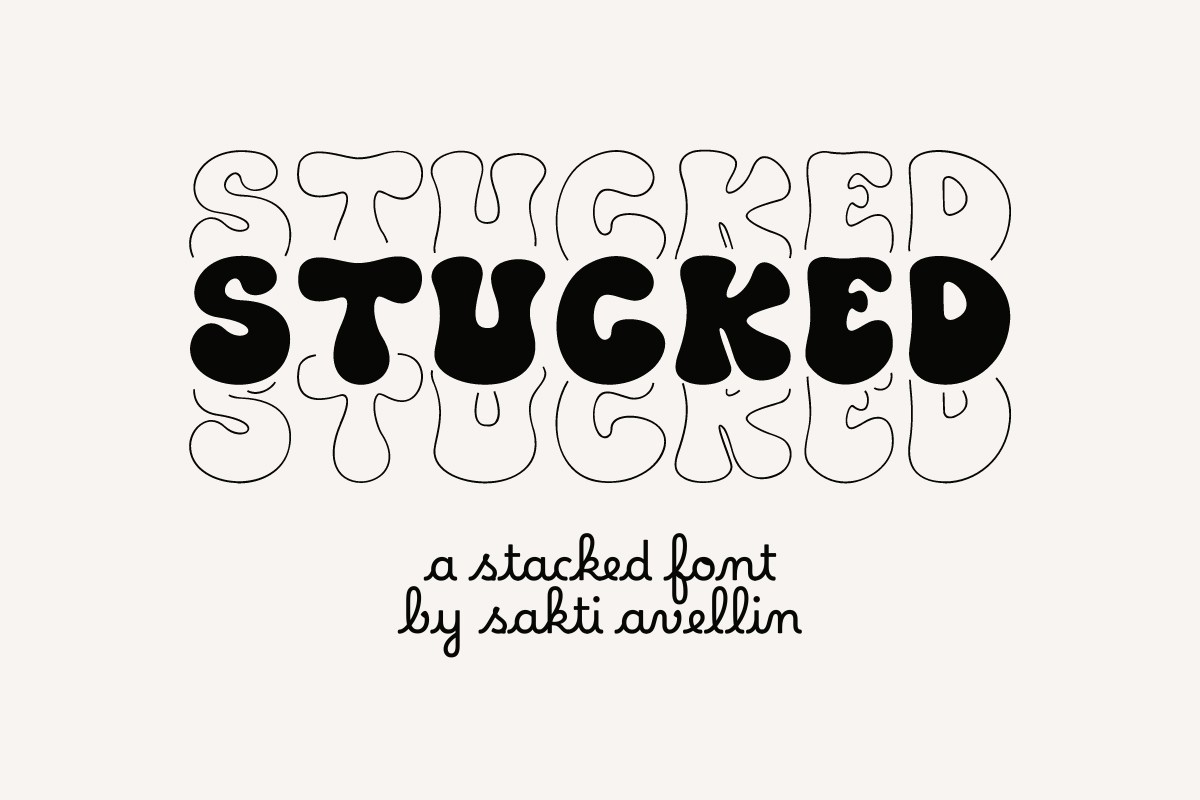 Stucked Font