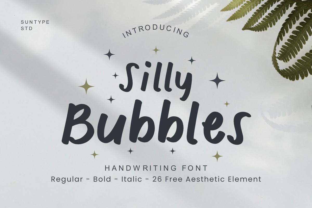 Silly Bubbles Font