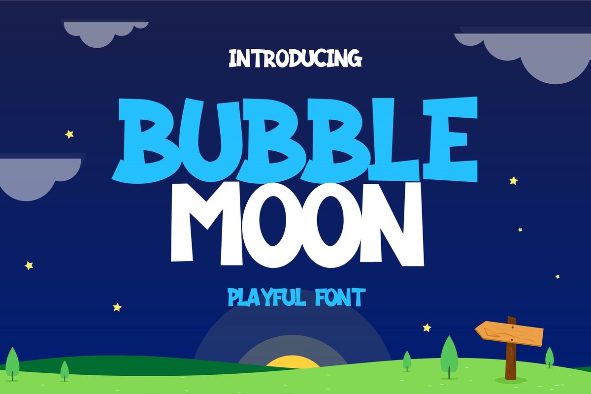 Bubble Moon Font