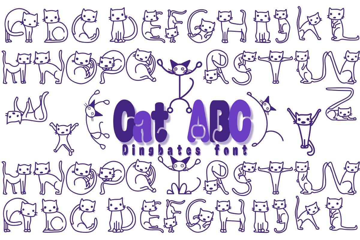 Cat ABC Font