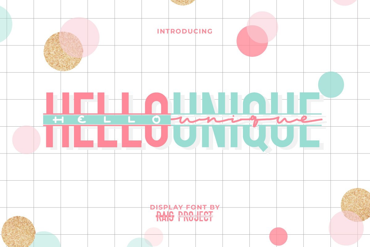 Hello Unique Font