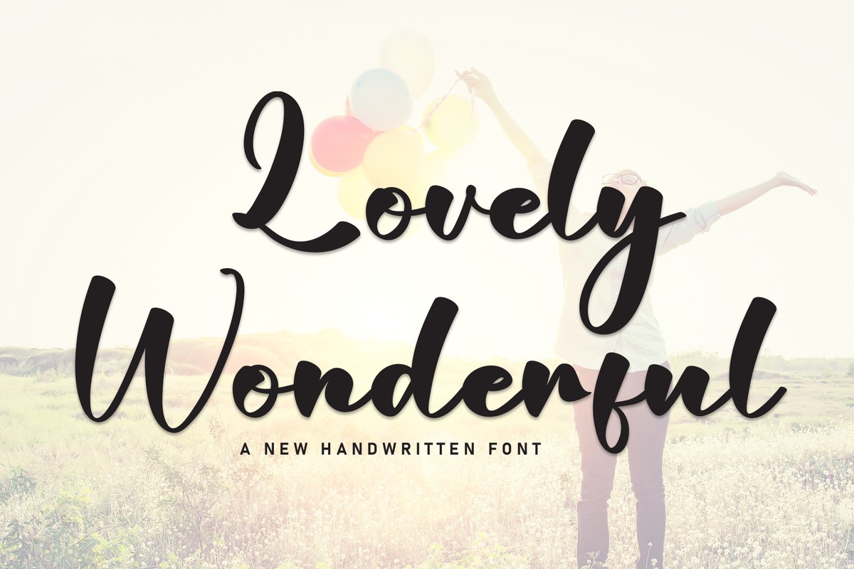 Lovely Wonderful Font