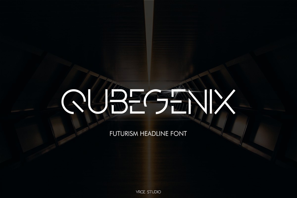 QubeGenix Font