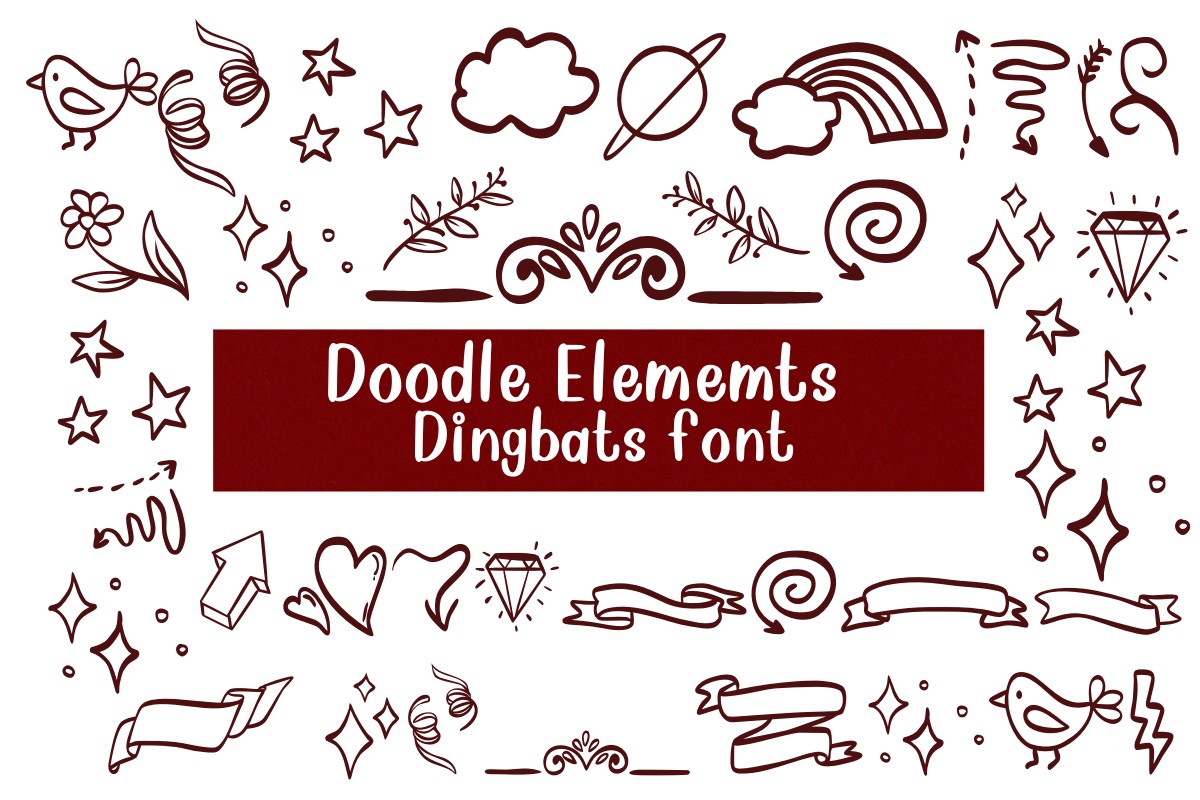 Doodle Elements Font