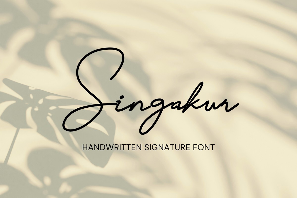Singakur Font