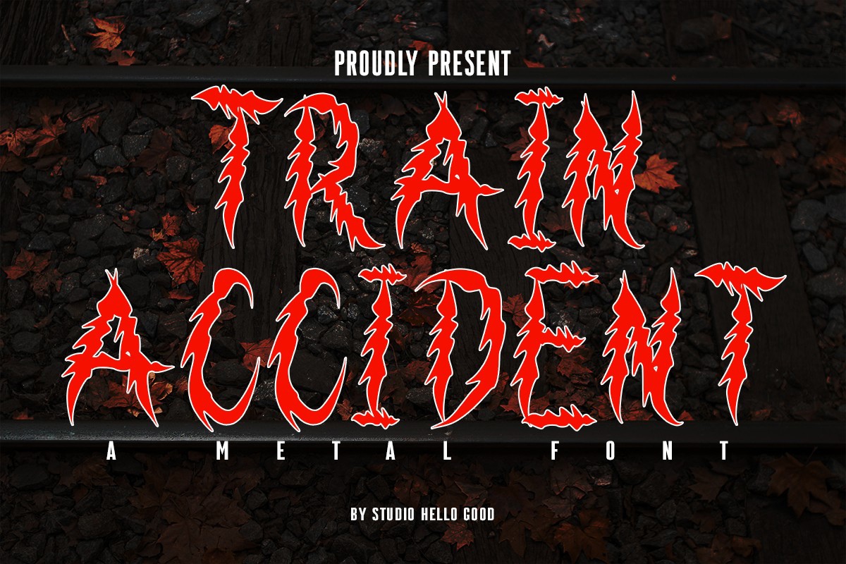Train Accident Font