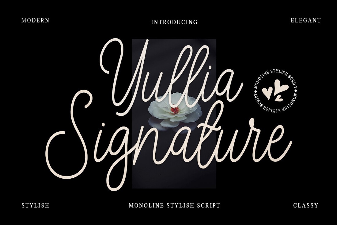 Yullia Signature Font