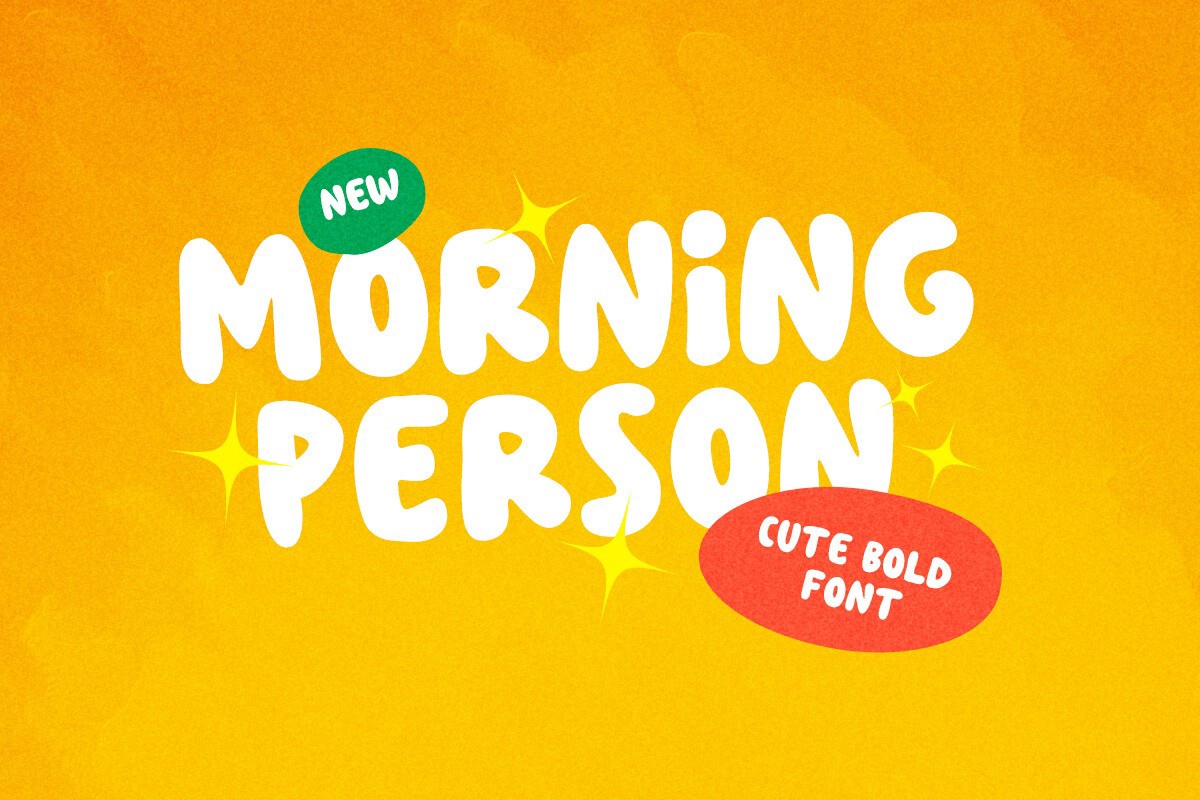 Morning Person Font