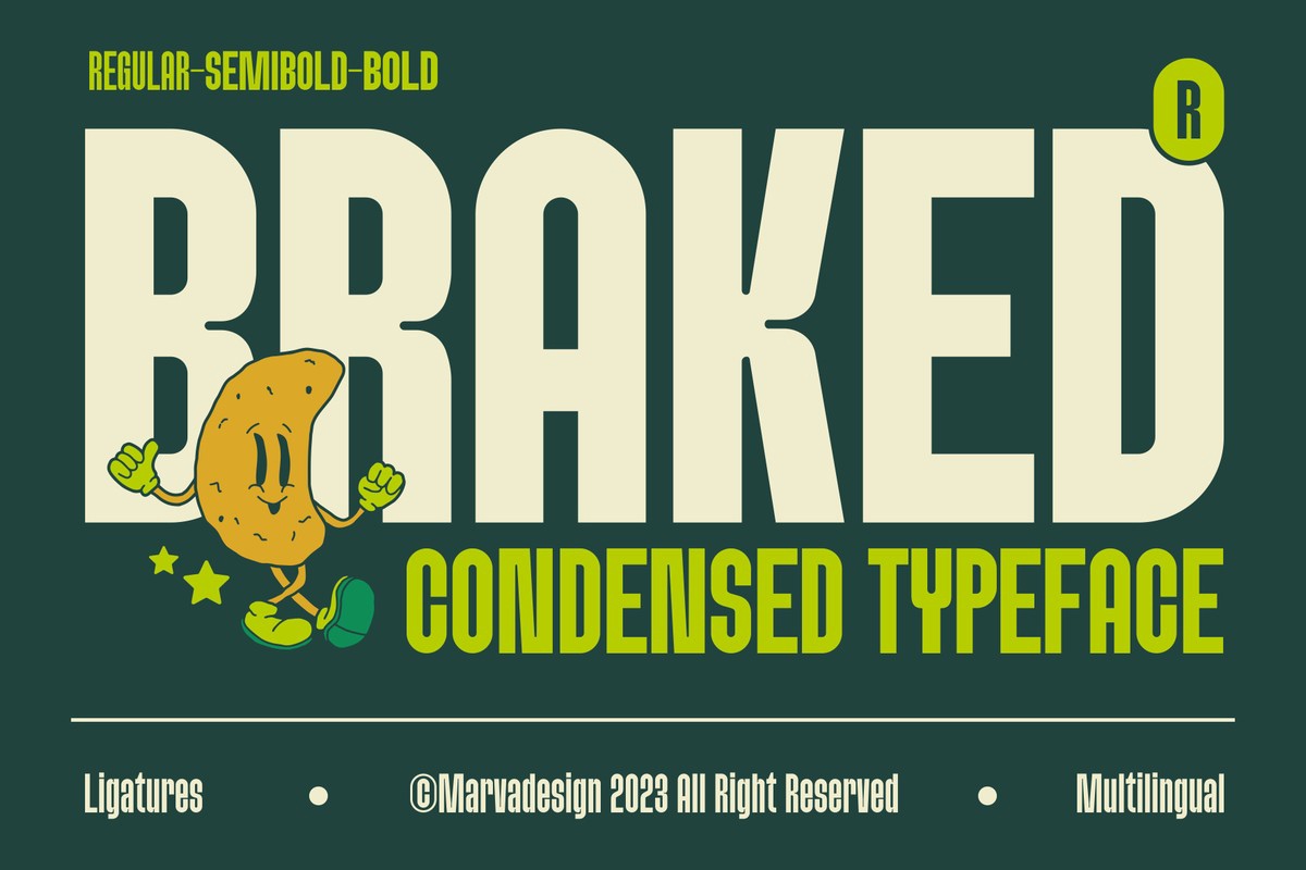 Braked Font