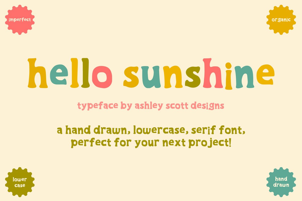 Hello Sunshine Font