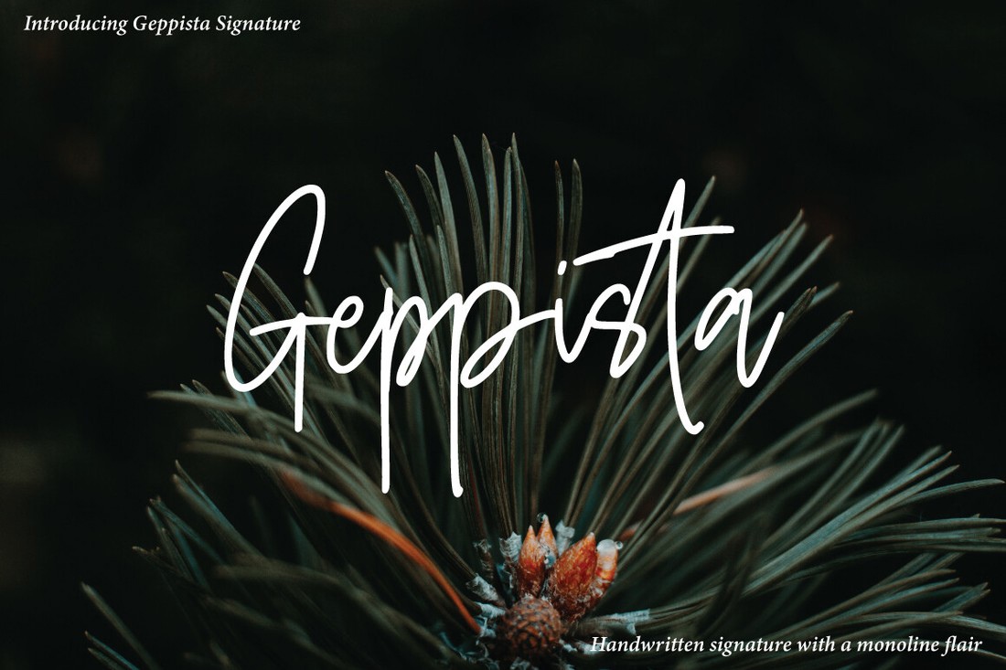 Geppista Signature Font