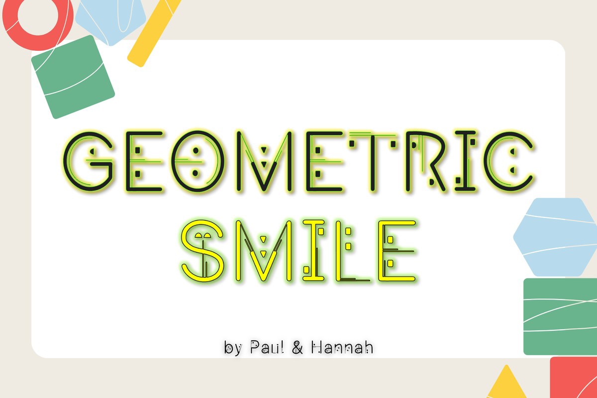 Geomatic Smile Font